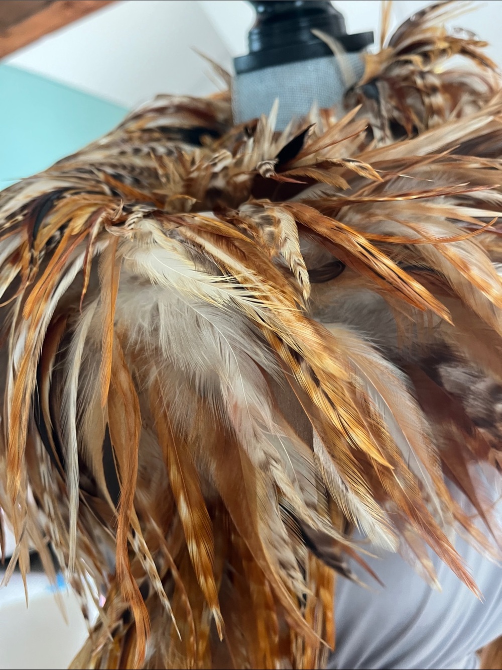 100% Authentic Feathered Boa - ostrich feathers - Picture 3 of 5